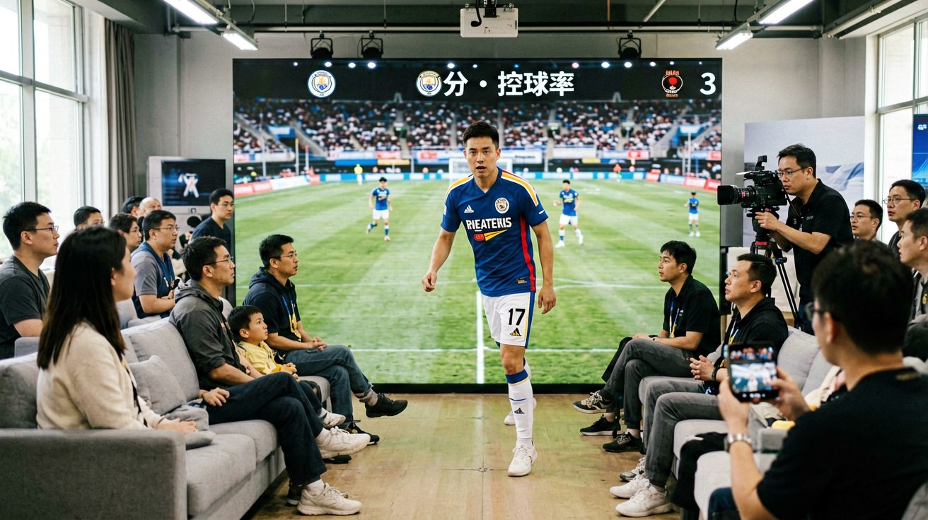 必一运动直播画面、比分弹窗、控球率图表等场景